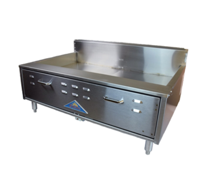 Comstock-Castle 2941SF-NG 41" W Stainless Steel Countertop Natural Gas Flat Bottom Funnelcake-Doughnut Fryer - 100,000 BTU
