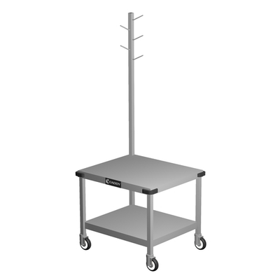 Caddy Corporation T-242 30" W x 24" D Open Base with Bottom Shelf Mixer Caddy