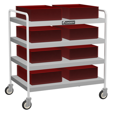 Caddy Corporation T-204-A 34.5" W x 22.5" D x 39.5" H 4 Shelves Open Base "A" Series Utility Caddy