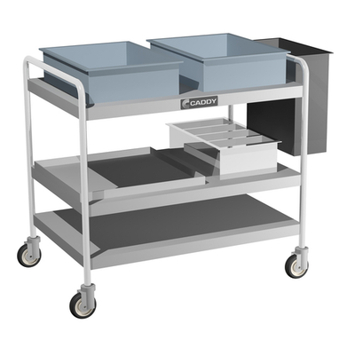 Caddy Corporation T-209 33" W x 21" D x 34.75" H 3 Shelves Open Bussing Caddy