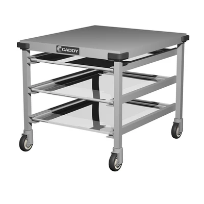Caddy Corporation T-243-B 26.25" W x 30" D x 26" H Open Base with 3 Sets of Channel Slides Slicer Caddy