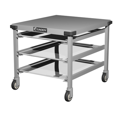 Caddy Corporation T-243-B 26.25" W x 30" D x 26" H Open Base with 3 Sets of Channel Slides Slicer Caddy
