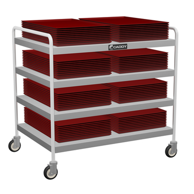 Caddy Corporation T-204-B 38.5" W x 22.5" D x 39.5" H 4 Shelves Open Base "B" Series Utility Caddy