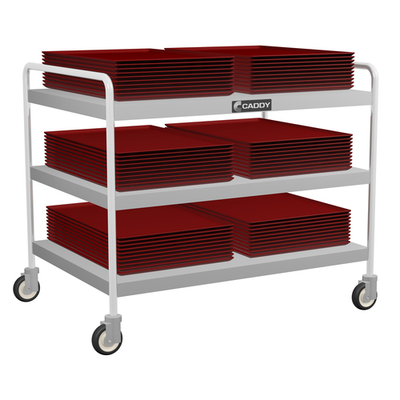 Caddy Corporation T-203-B 38.5" W x 22.5" D x 34.75" H 3 Shelves Open Base "B" Series Utility Caddy