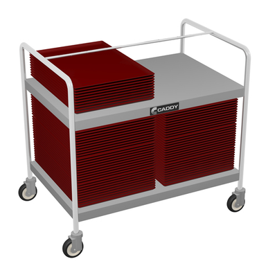 Caddy Corporation T-202-A 34.5" W x 22.5" D x 34.75" H 2 Shelves Open Base "A" Series Utility Caddy