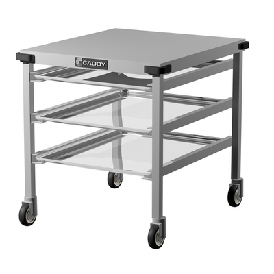 Caddy Corporation T-243-A 26.25" W x 30" D x 30" H Open Base with 3 Sets of Channel Slides Slicer Caddy