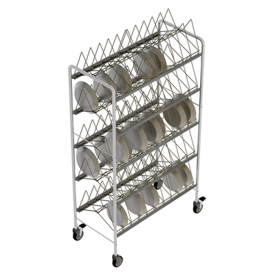 Caddy Corporation T-54540.75&quot; W x 20&quot; D x 73.75&quot; H 5 Shelves Mega-Temp or Therma-Lock Rack Caddy for Plastic Dome Covers