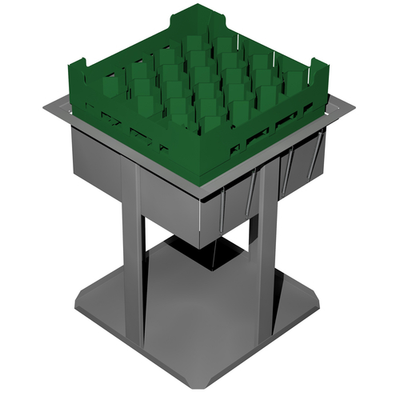 Caddy Corporation CM-D-2020 Drop-In Unheated Caddy Magic Cup or Glass Rack Dispenser for 20" x 20" Racks