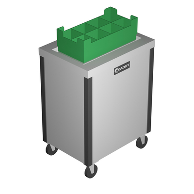 Caddy Corporation CM-1020 Cabinet Style without Door Unheated Caddy Magic Cup or Glass Rack Dispenser for 10" x 20" Racks