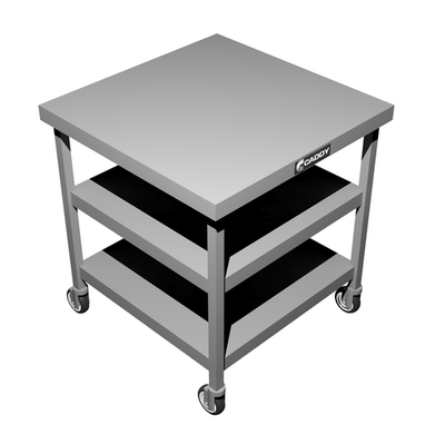 Caddy Corporation T-249-A 34.25" W x 30" D x 30" H Open Base with 3 Shelves Spaced 10" Apart Kitchen Caddy