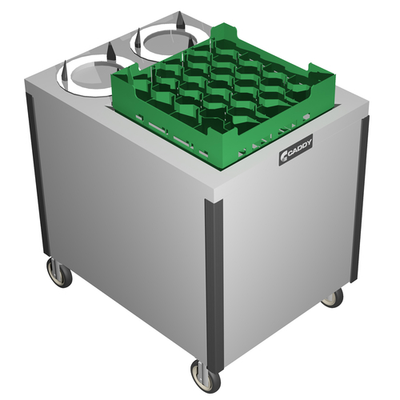 Caddy Corporation CM-2620-20 140 Cups &amp; Saucers 5.88" to 7.25" Dia. Cabinet Style without Door Unheated Caddy Magic Cup or Saucer Rack Dispenser for 20" x 20" Racks