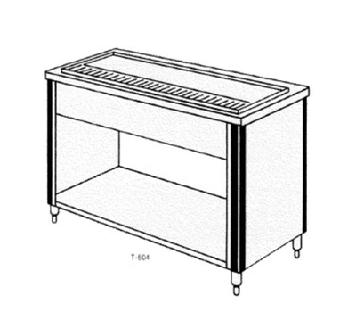 Caddy Corporation T-604 52" W x 31.5" D x 34" H Double Service Urn Stand