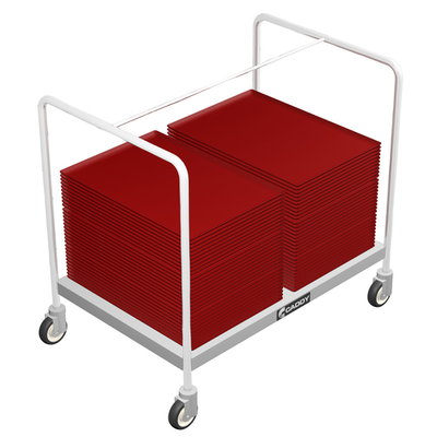 Caddy Corporation T-201-B Stainless Steel Platform Style Tray Caddy for 16" x 22" Trays