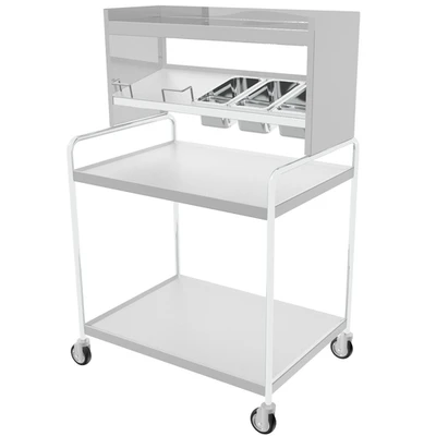 Caddy Corporation T-563 2 Shelves 2 Overhead Shelves Stainless Steel Tray Starter Caddy