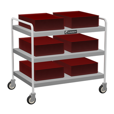 Caddy Corporation T-203-A 34.5" W x 22.5" D x 34.75" H 3 Shelves Open Base "A" Series Utility Caddy