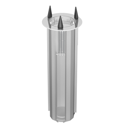 Caddy Corporation CM-10 1 Self-Leveling Adjustable Dispensing Cylinder 0" to 5.75" Dia. Dish Size Open Style Unheated Drop In Caddy Magic Dish Dispenser