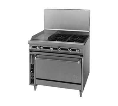 Jade JTRH-4-1HT-36-LP 36" W Liquid Propane Stainless Steel 4 Burners Titan Heavy Duty Range - 210,000 BTU