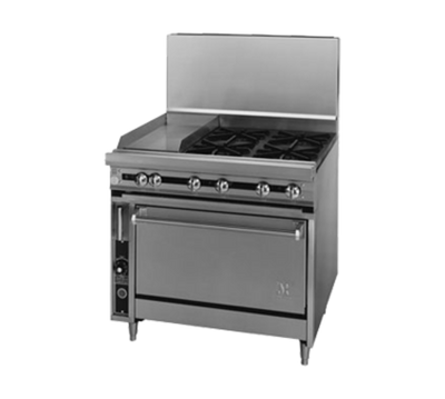 Jade JTRH-4-1HT-36-LP 36" W Liquid Propane Stainless Steel 4 Burners Titan Heavy Duty Range - 210,000 BTU