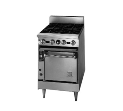 Jade JBR-2-12G-24-LP 24 " W 2 Burners Liquid Propane Bistro Restaurant Range - 114,000 BTU
