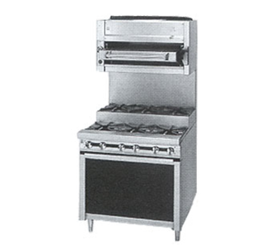 Jade JTRHE-6-6-LP 72" W 6 Burners Liquid Propane Titan Heavy Duty Range - 360,000 BTU
