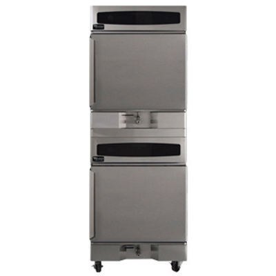Winston RTV7-05UV-ST Stainless Steel Half-Size 2 Compartments CVap Thermalizer Oven - 208 Volts