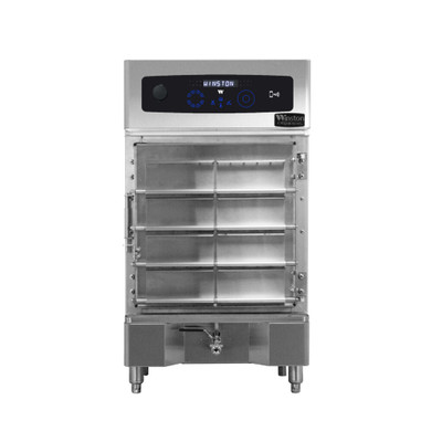 Winston UBV7-08SG CVap 8-Shot Gun Pan Capacity Stainless Steel Half-Size Countertop Universal Holding Bin Cabinet - 120 Volts