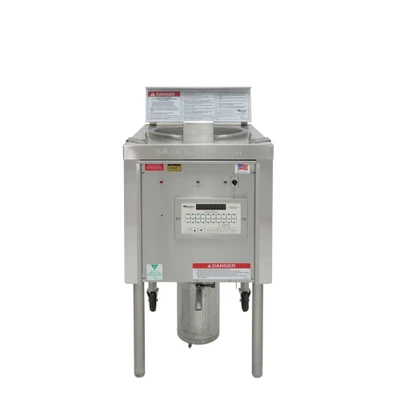 Winston OF59C Collectramatic® 75 Lbs. Stainless Steel Floor Model Open Fryer - 208 Volts, 3-Ph