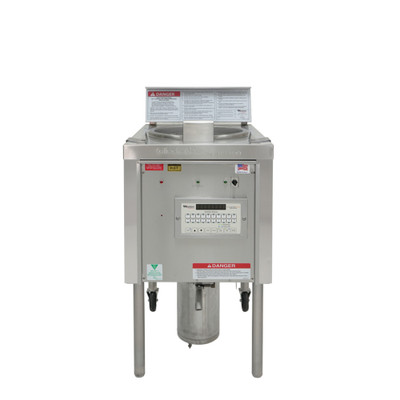 Winston OF59C Collectramatic® 75 Lbs. Stainless Steel Floor Model Open Fryer - 208 Volts, 3-Ph