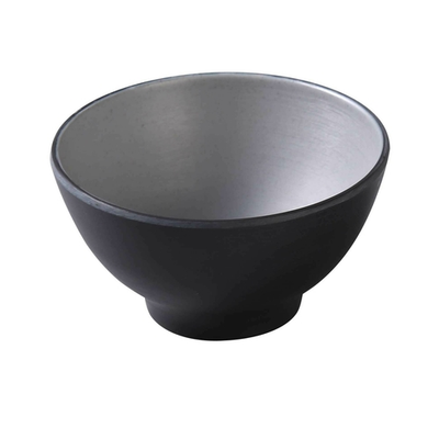 Yanco BM-404 10 Oz. 4.5" Dia. Two-Tone Melamine Round Birmingham Rice or Soup Bowl