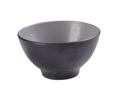 Yanco BM-404 10 Oz. 4.5" Dia. Two-Tone Melamine Round Birmingham Rice or Soup Bowl