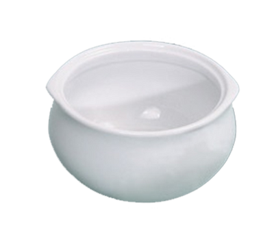 Yanco OS-12-P 12 Oz. Super White Round Porcelain Accessories Onion Soup Crock