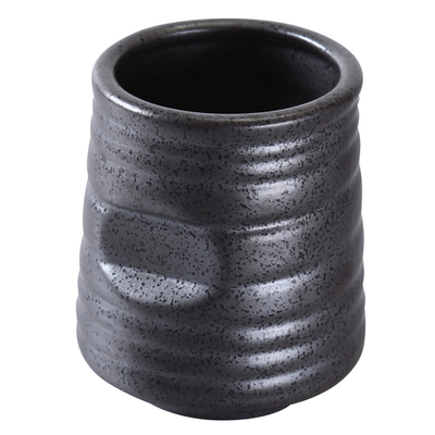 Yanco DB-9303 10 Oz. Black Porcelain Diamond Black Tea Cup