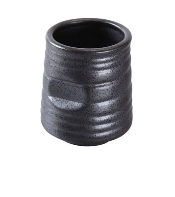 Yanco DB-9303 10 Oz. Black Porcelain Diamond Black Tea Cup