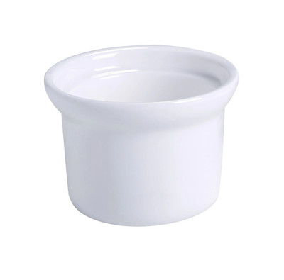 Yanco BK-104 8 Oz. Bone White Round Porcelain Accessories Soup Bowl and Onion Crock