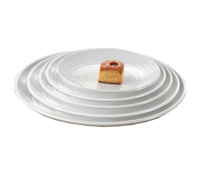 Yanco MD-111 10.5" Dia. White Melamine Round Milando Plate