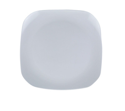 Yanco MD-412 11.5" L x 11.5" W White Melamine Square Milando Plate