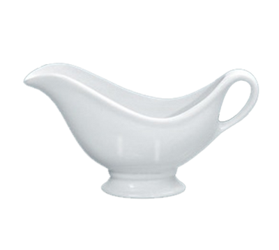 Yanco SB-3 3.5 Oz. White Porcelain with Handle Accessories Sauce Boat