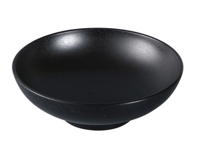 Yanco BP-3009 48 Oz. 9" W Melamine Round Asian Style Black Pearl Noodle Bowl
