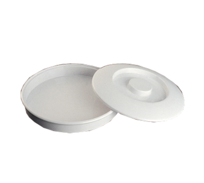 Yanco NS-608W 8.25" W White Round Melamine with Lid Nessico Tortilla Server