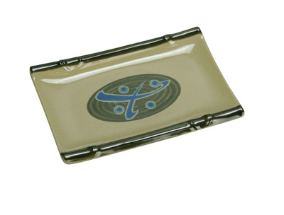 Yanco JP-1502 6.75" W x 4.5" D Rectangular Melamine Japanese Sushi Plate