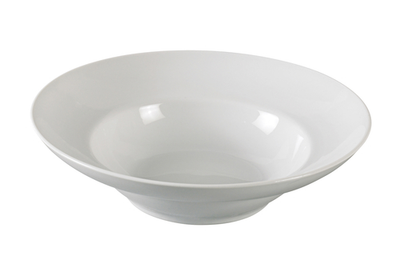 Yanco AC-711 32 Oz. Super White Porcelain Round Abco Mediterranean Pasta Bowl
