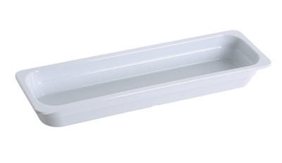 Yanco GN-420 3 L. White Melamine Rectangular GN Pan