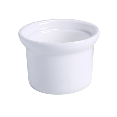 Yanco BK-105 16 Oz. Bone White Round Porcelain Accessories Soup Bowl and Onion Crock