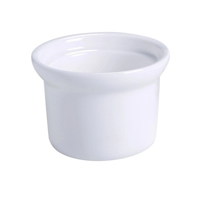 Yanco BK-105 16 Oz. Bone White Round Porcelain Accessories Soup Bowl and Onion Crock
