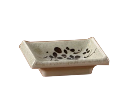 Yanco HO-4046 2.5 Oz. 3.75" W Melamine Rectangular Honda Sauce Dish