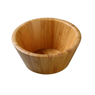 Yanco BB-307 46 Oz. 7.5&quot; Dia. Round Bamboo Salad Bowl