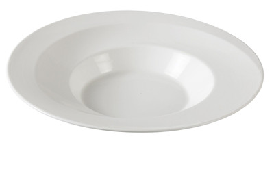 Yanco SH-312 24 Oz. Bone White Porcelain Round Shanghai Pasta Bowl