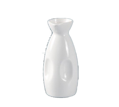 Yanco FU-907 7.5 Oz. Bone White Porcelain Round Fuji Wine and Sake Port