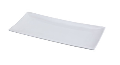 Yanco FU-212 11.5" W x 5.5" D Rectangular Porcelain Fuji Sushi Plate