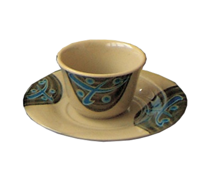 Yanco JP-1338 6" Dia. Melamine Round Japanese Saucer